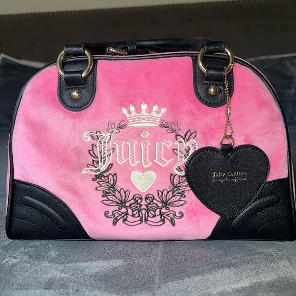Juicy Couture Handbags - Juicy Couture Pink and Black Women's Bag